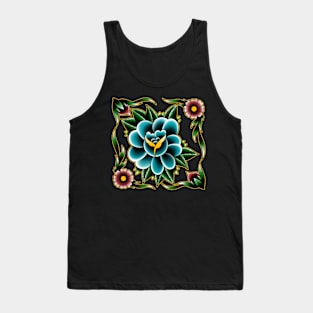 rose flower square Tank Top